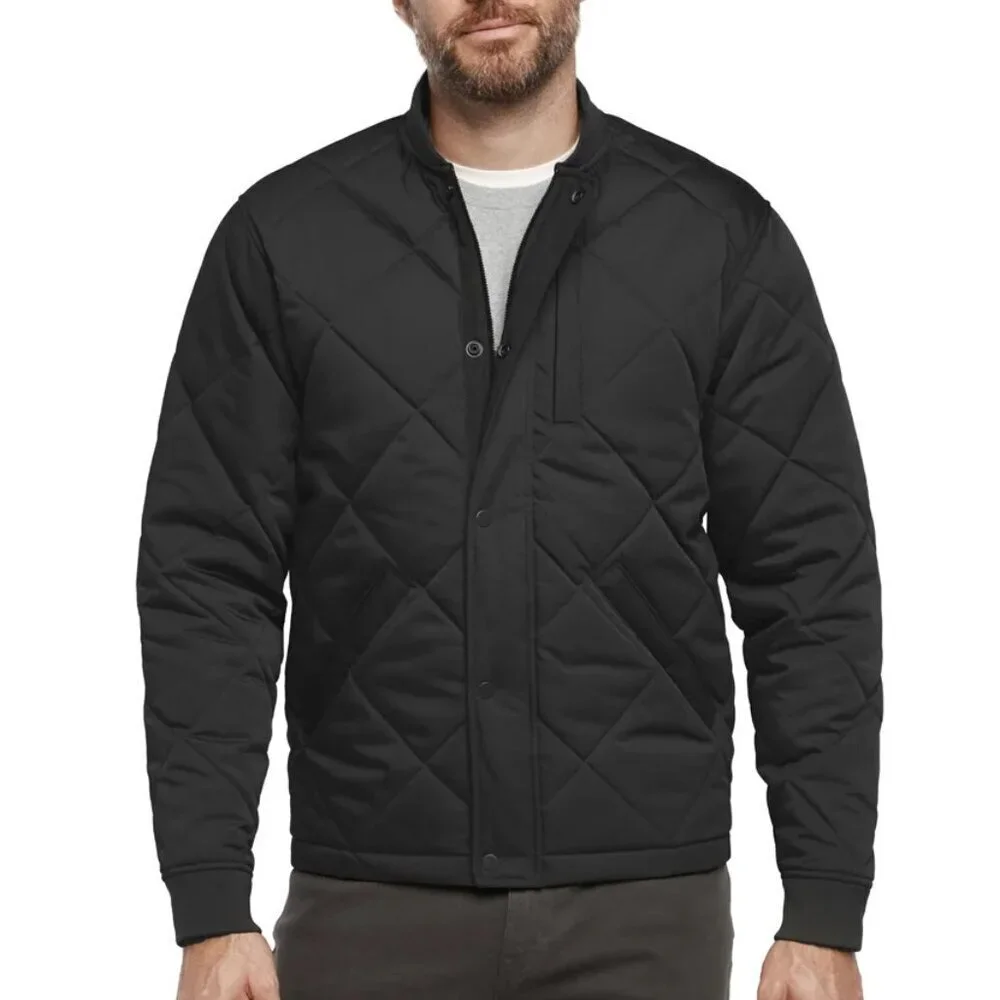 NWT - Banana Republic Black Men’s Quilted Bomber Jacket Size - XL